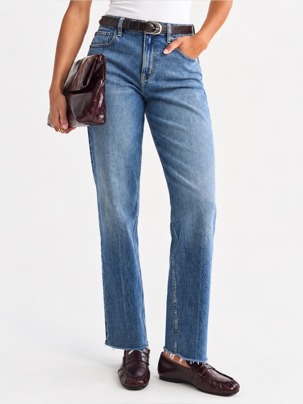 Abercrombie & Fitch Curve Love High Rise 90’s Relaxed Jeans